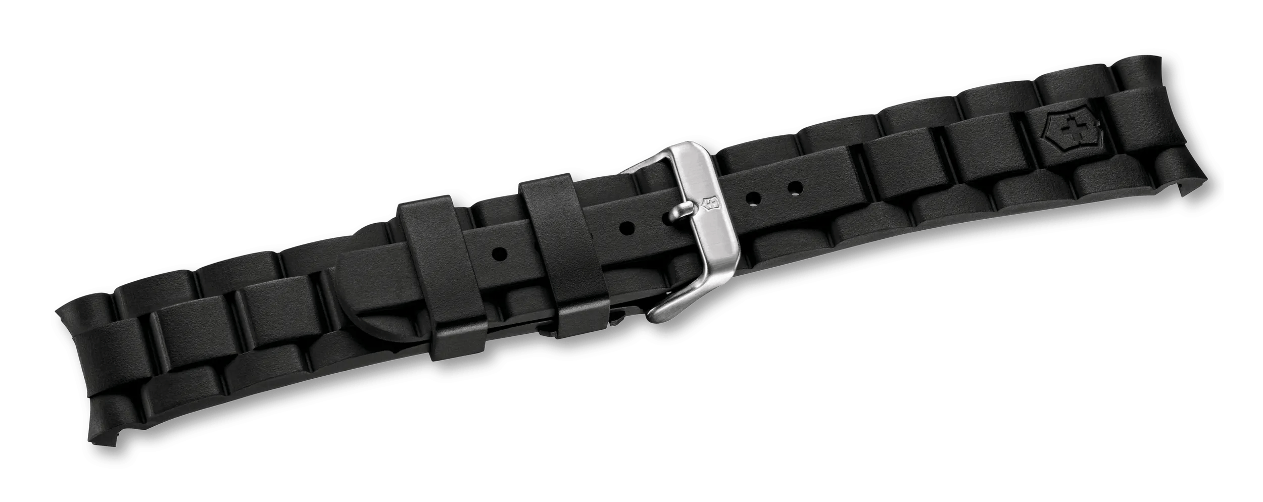 Black rubber strap with buckle-004306