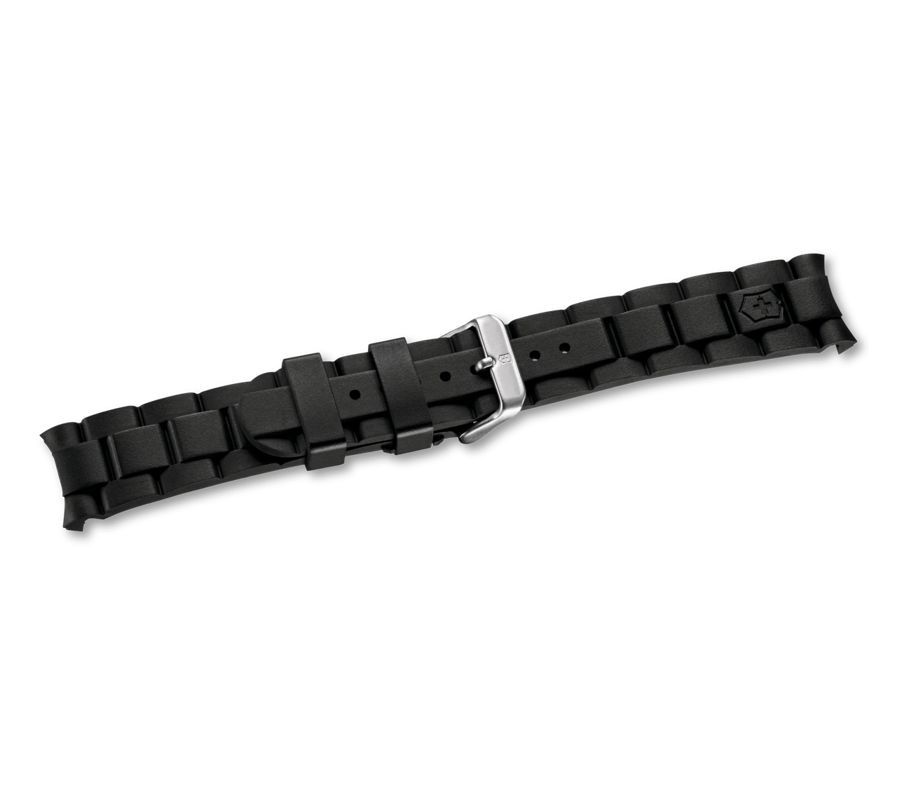 Black rubber strap with buckle - null