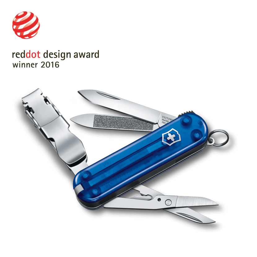 Victorinox Nail Clip 580 in blue transparent 0.6463.T2