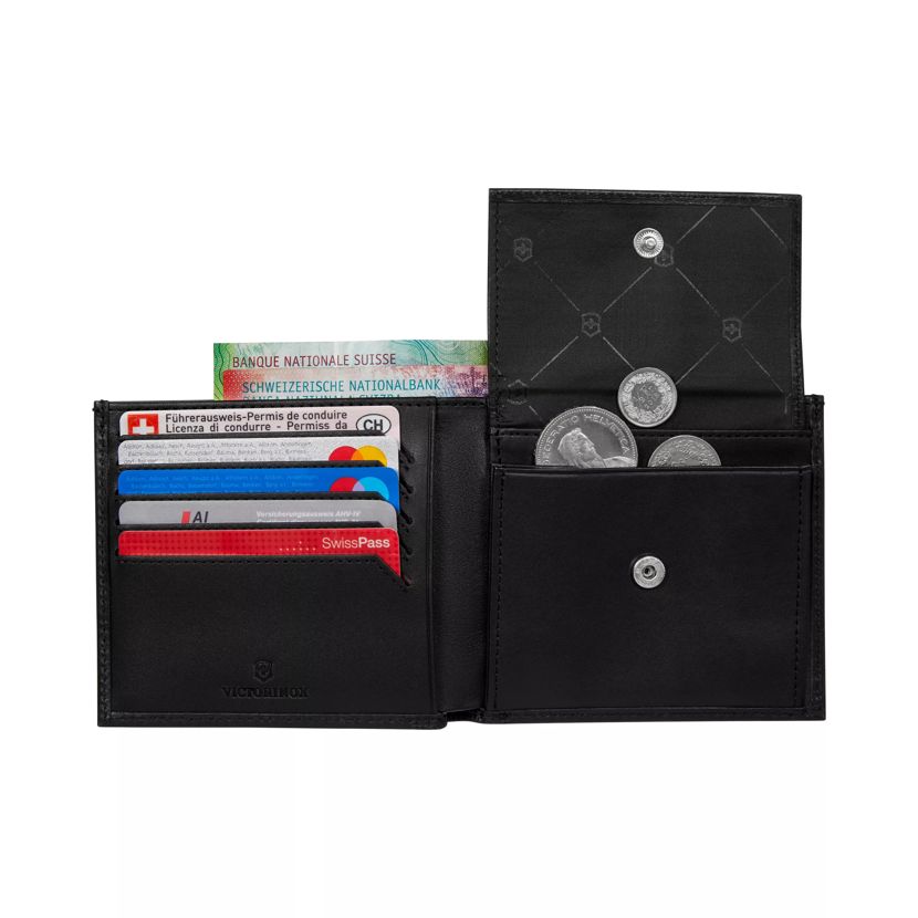 Victorinox Altius Alox Deluxe Bi-Fold Wallet in black - 611571
