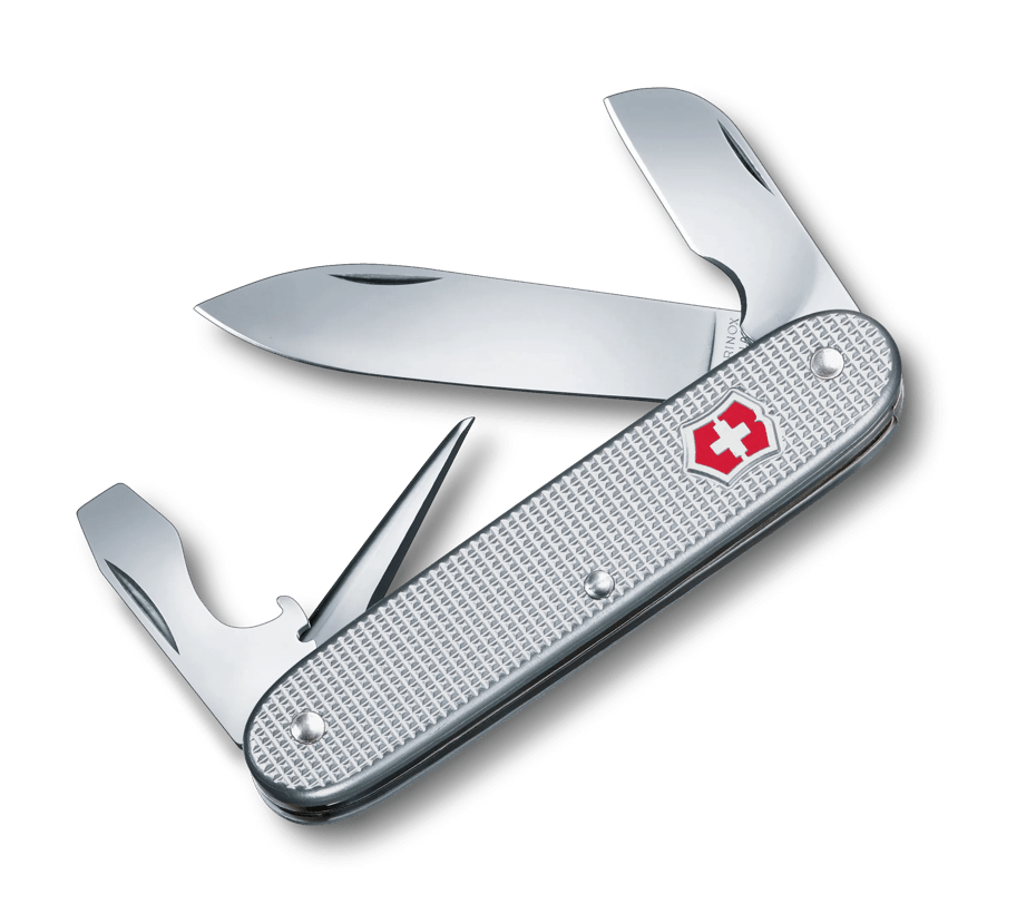 Victorinox Swiss Army 7 Silver Alox Swiss Army Knife For Sale