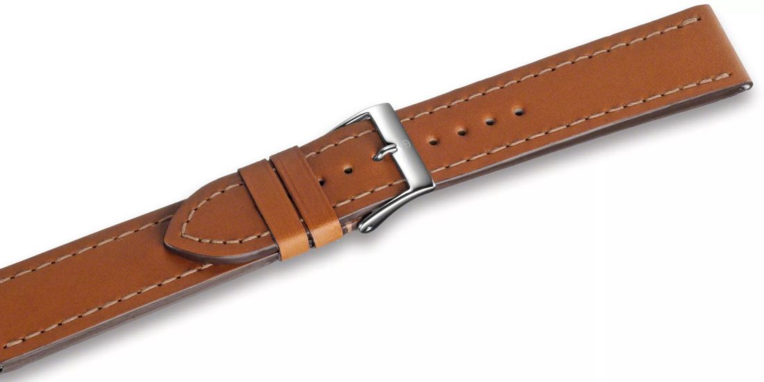 Brown leather strap with buckle-004363