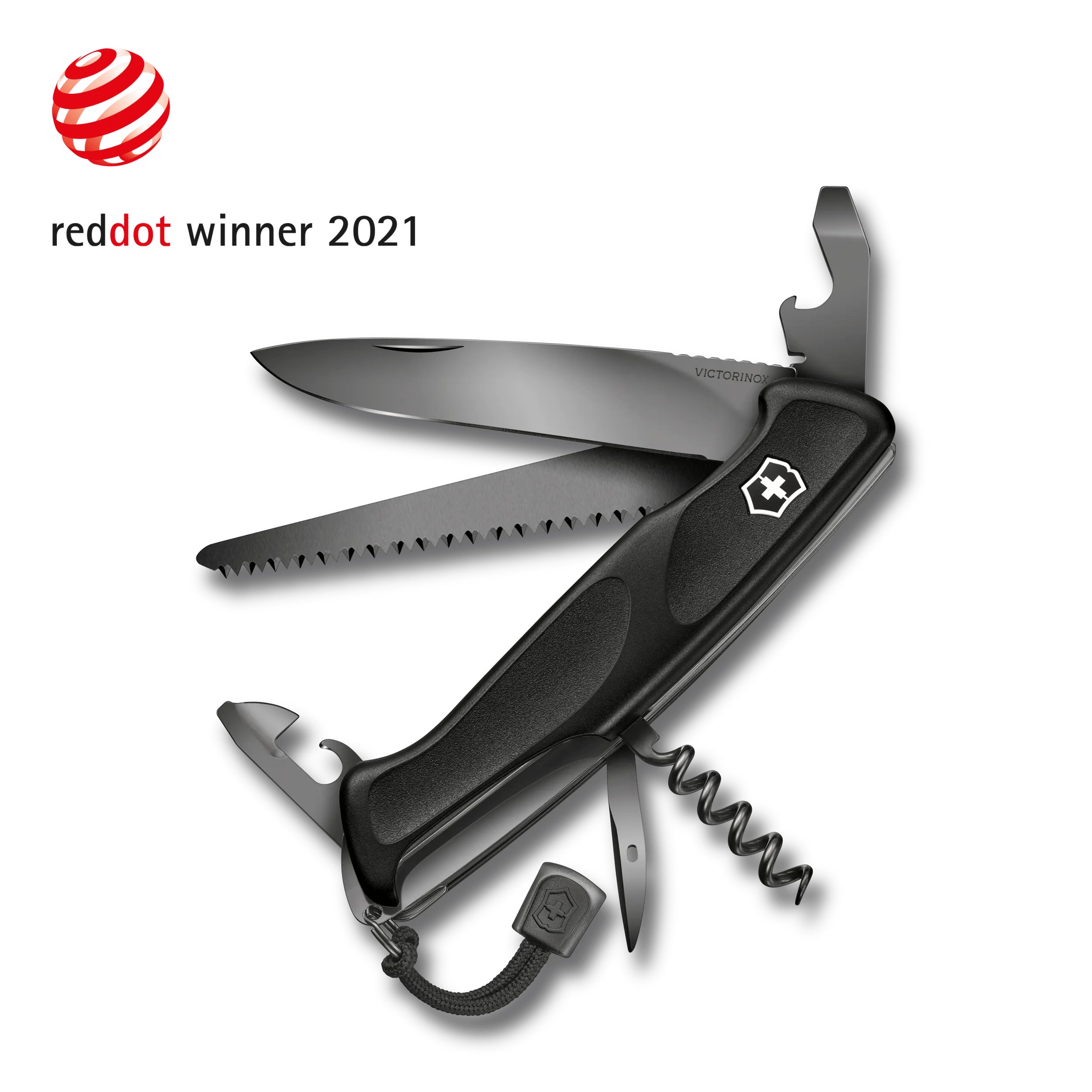 Victorinox Ranger 55 Grip Onyx Black in black 0.9563.C31P