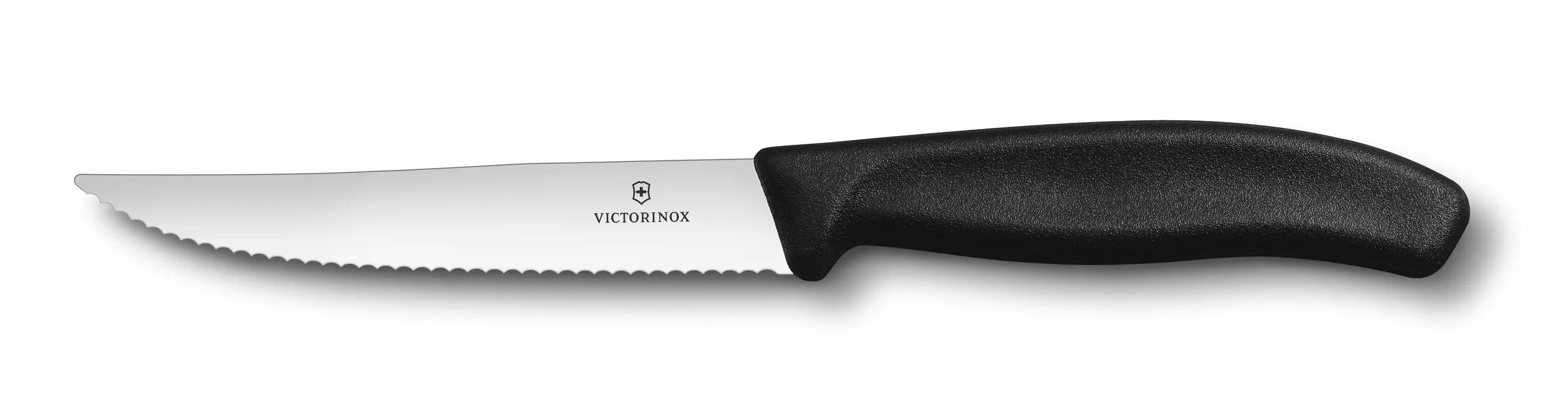 Cuchillo Chuletero de Acero Inoxidable QUTTIN Classic 11 cm - Negro