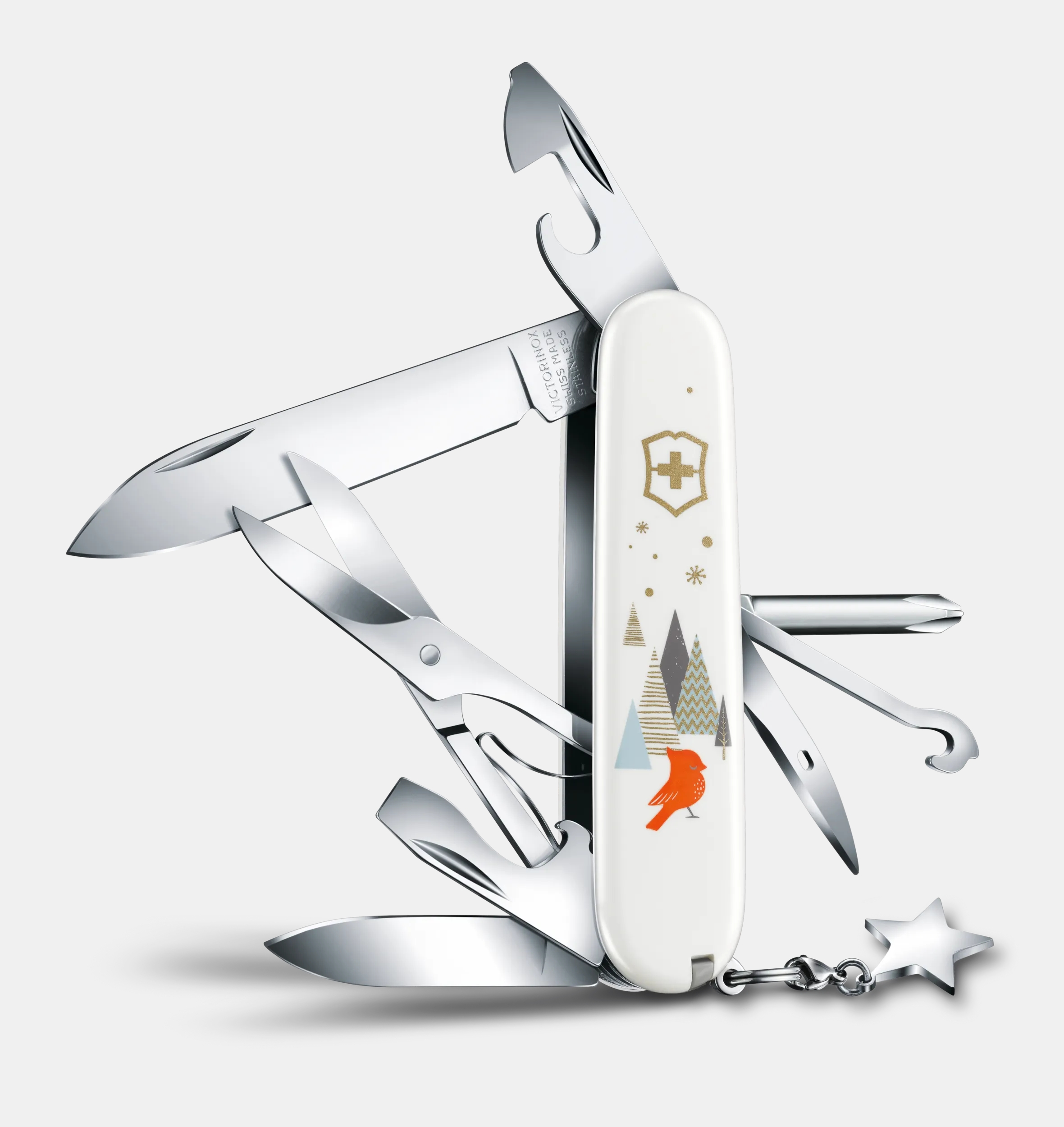 Victorinox Super Tinker Winter Magic Special Edition 2019 in white