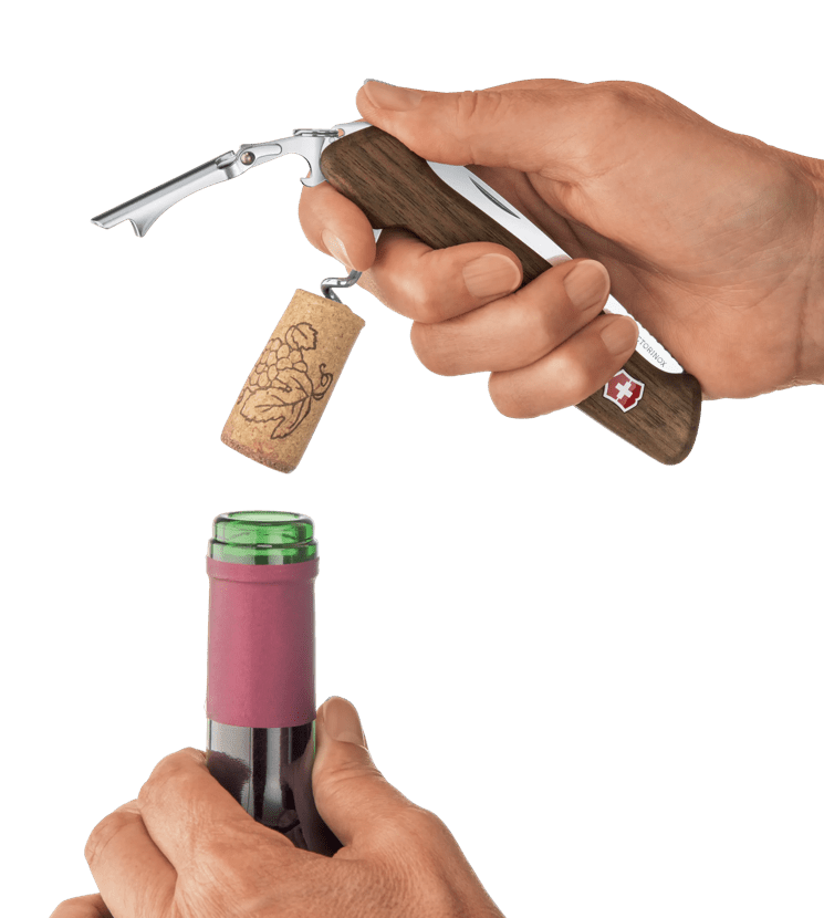 Open wine bottle with swiss army knife new arrivals