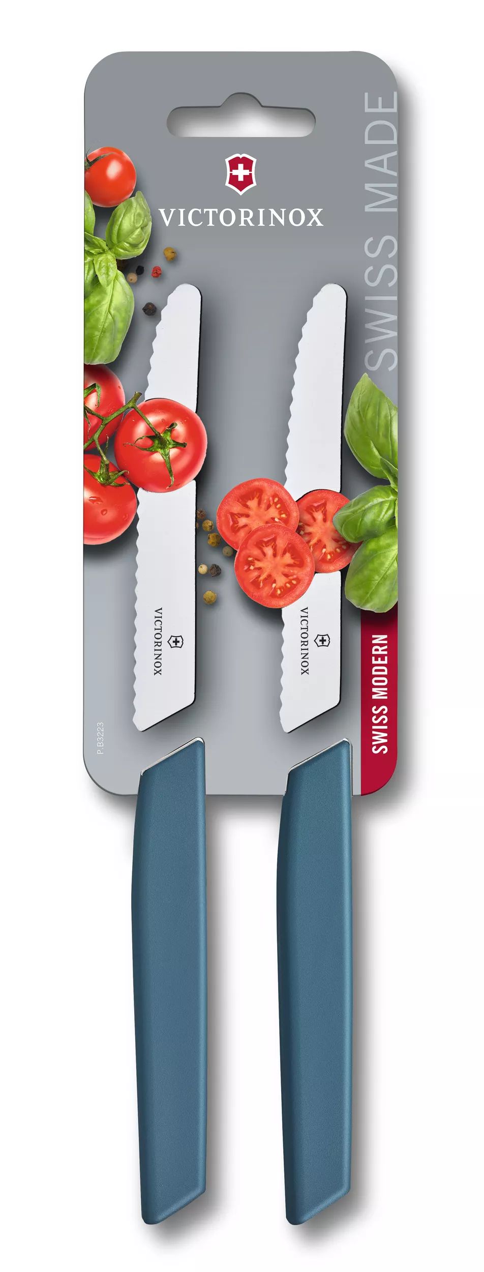 Swiss Modern Tomato and Table Knife Set, 2 pieces-6.9006.11W2B
