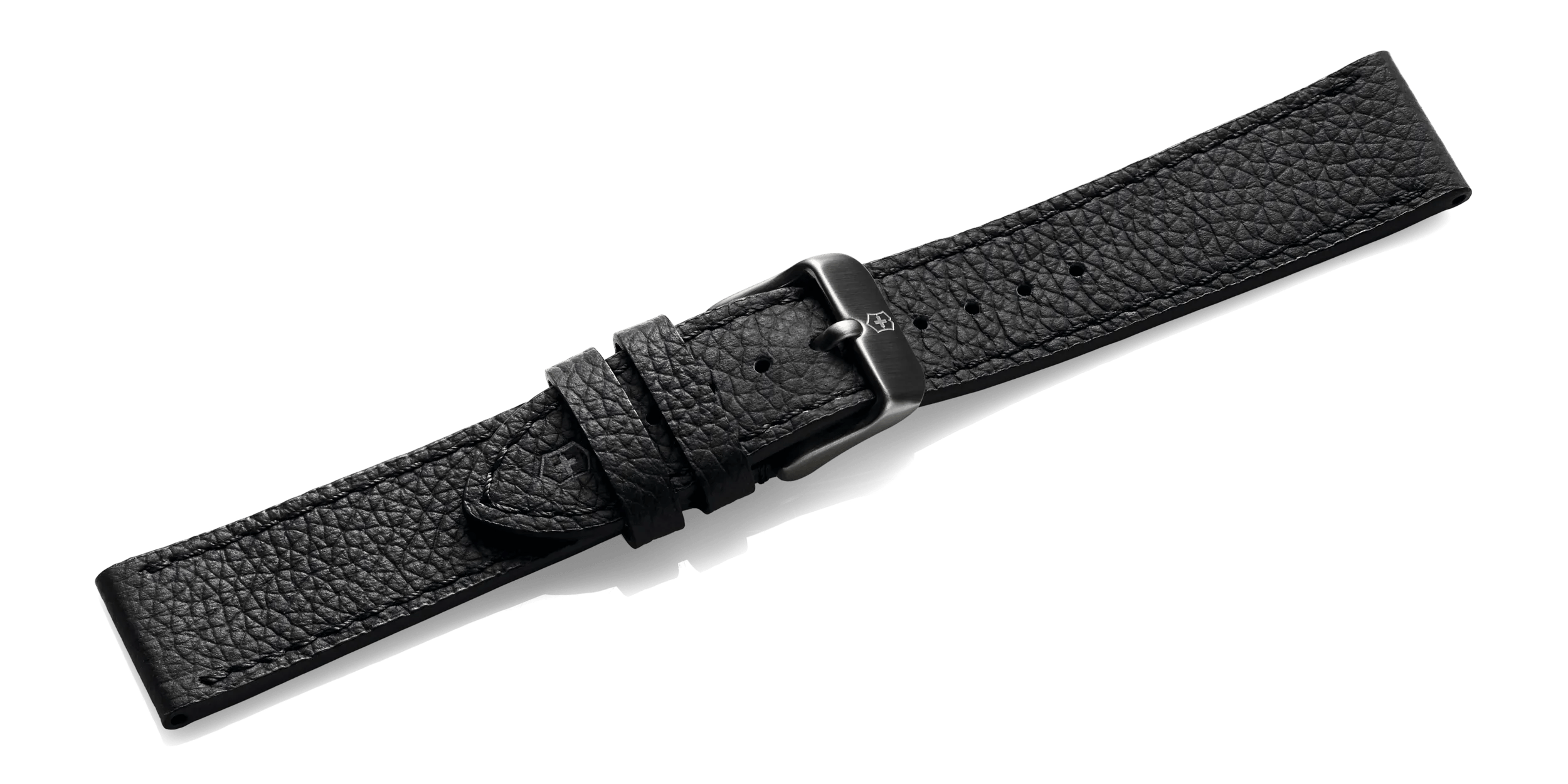 Victorinox Black leather strap with buckle in Black leather strap with buckle 005546