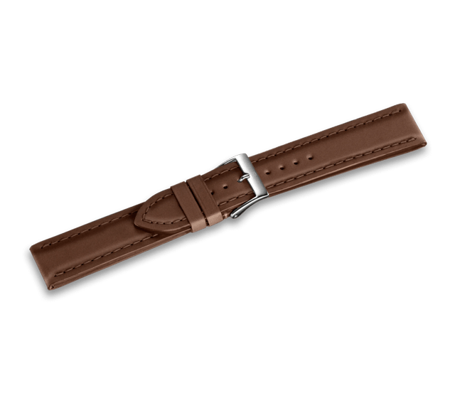 Brown leather strap with buckle-005803