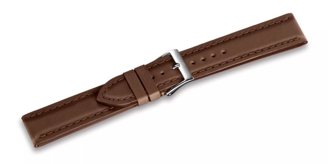 Brown leather strap with buckle-005803