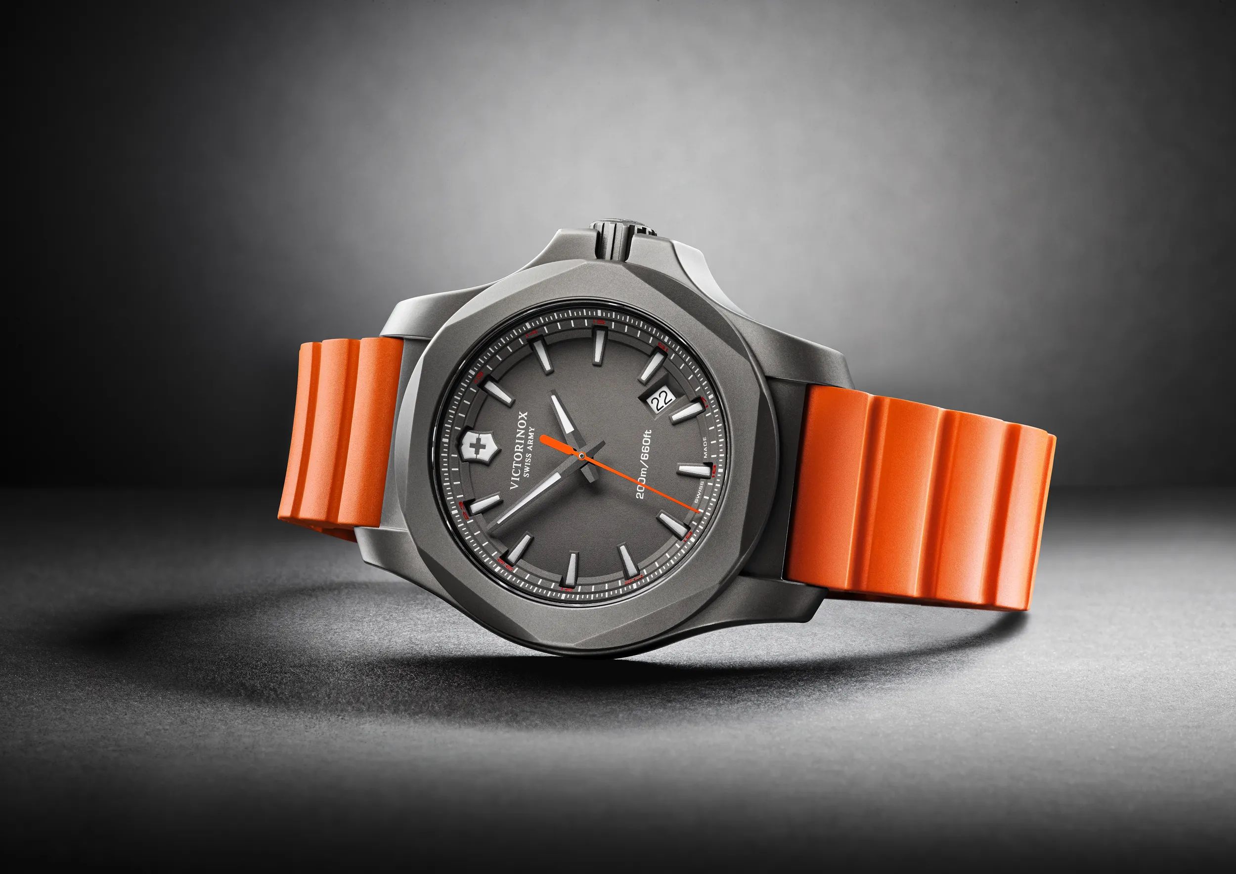 Victorinox inox titanium orange sale