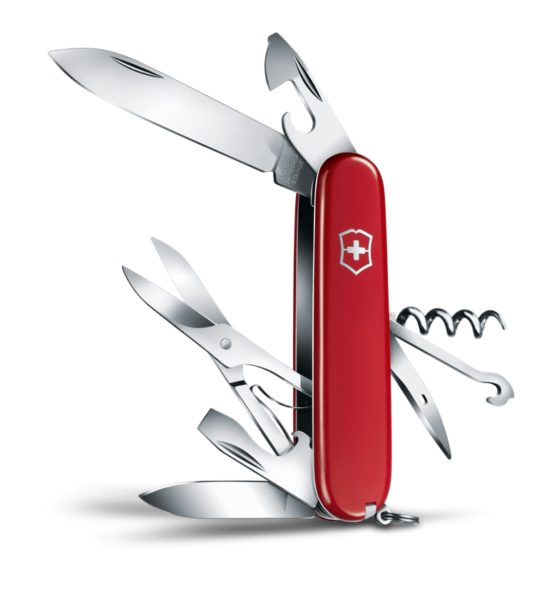 Navaja Suiza Multiusos VICTORINOX CLIMBER Roja Translúcida