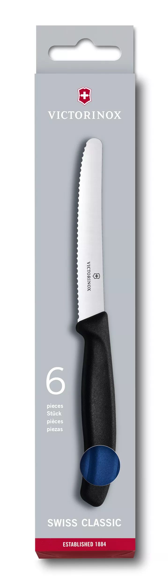 Swiss Classic 蔬果廚刀及餐刀套裝，6 件裝-6.7832.6