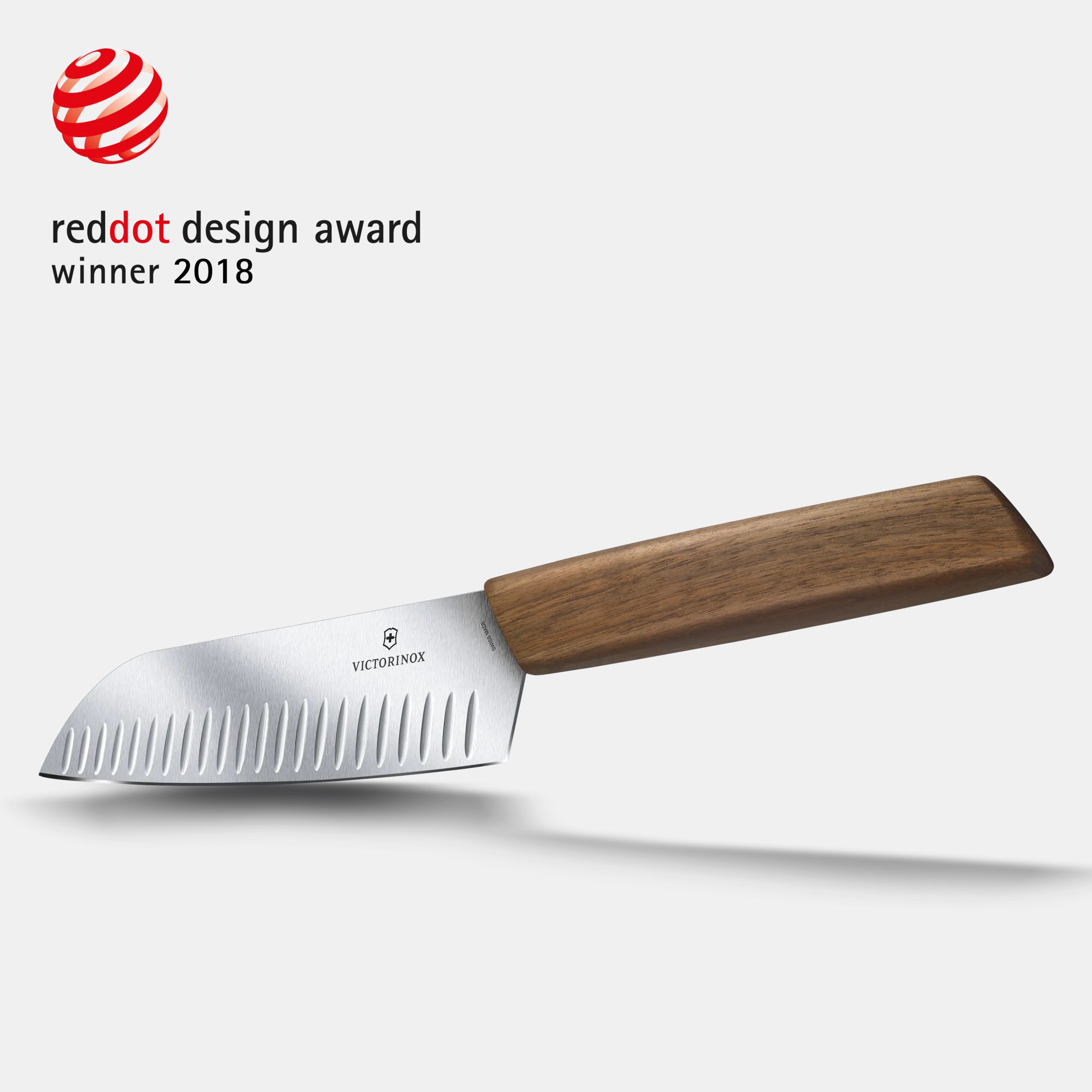 Victorinox Swiss Modern Santoku Knife in Walnut wood 6.9050.17KG