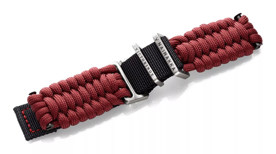 Red paracord strap with buckle-005336