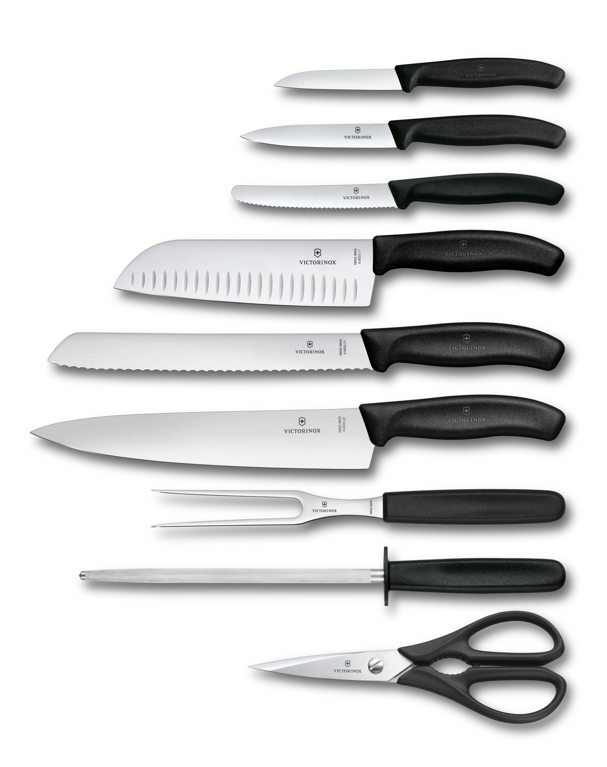 Victorinox Swiss Classic Cutlery Block 9 Pieces in black 6.7193.9