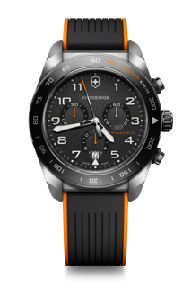 Victorinox Summit XLT 黒 Victorinox Summit XLT Chrono - Black Rubber Strap with