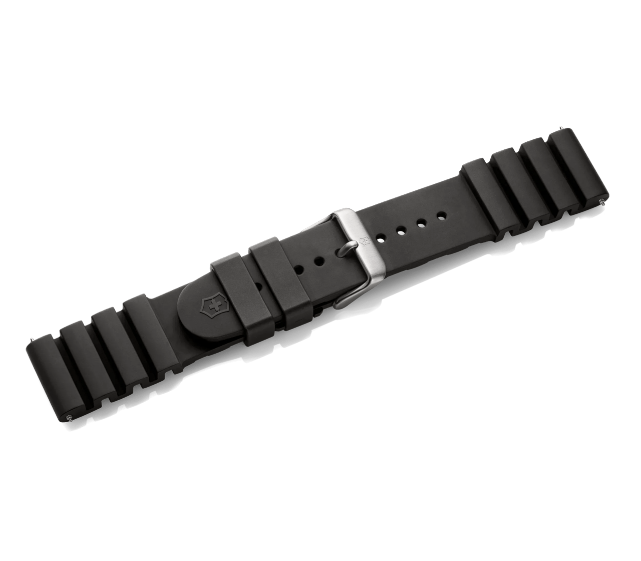 Black rubber strap with buckle - null