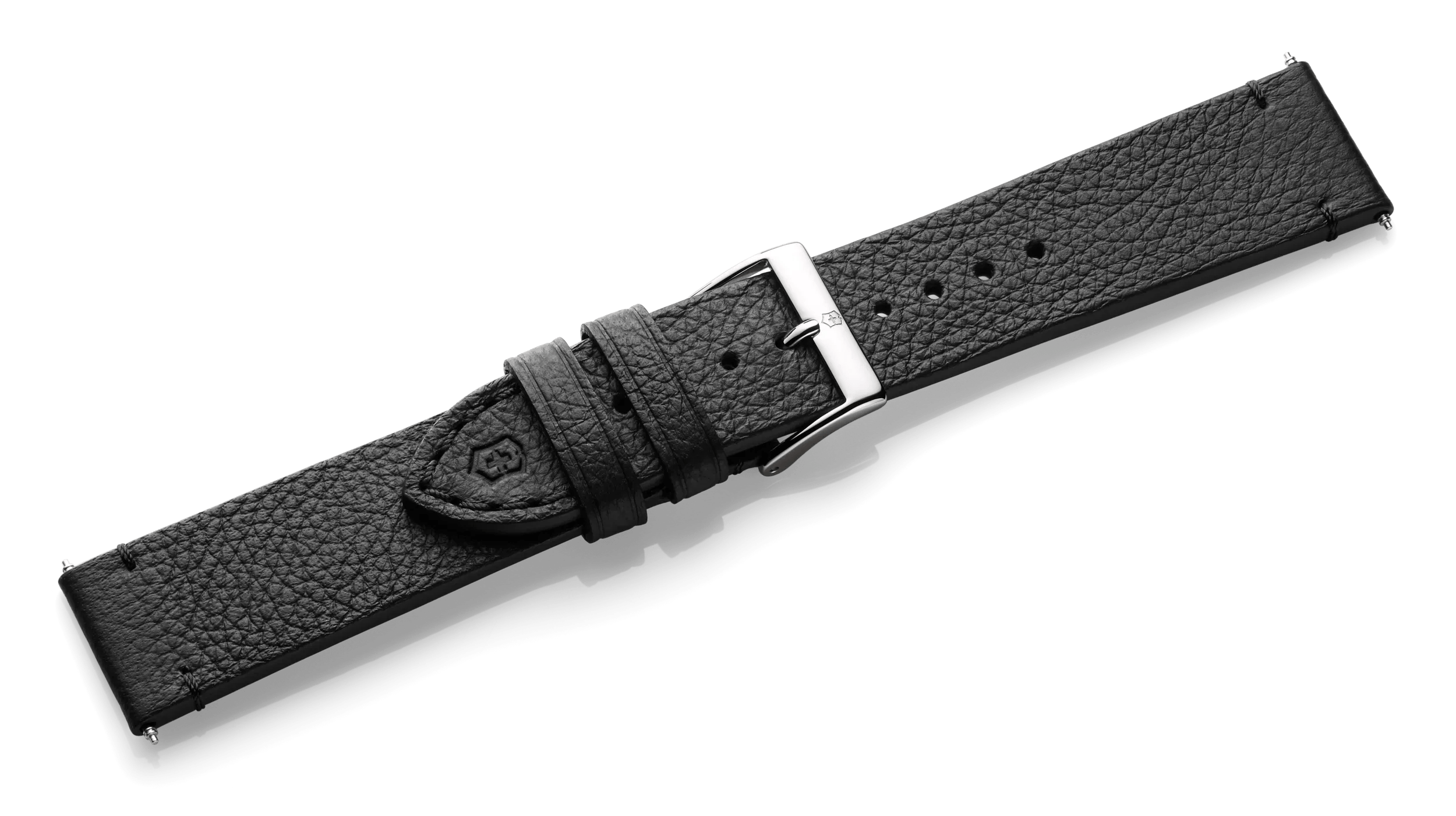 Black leather strap with buckle-005685