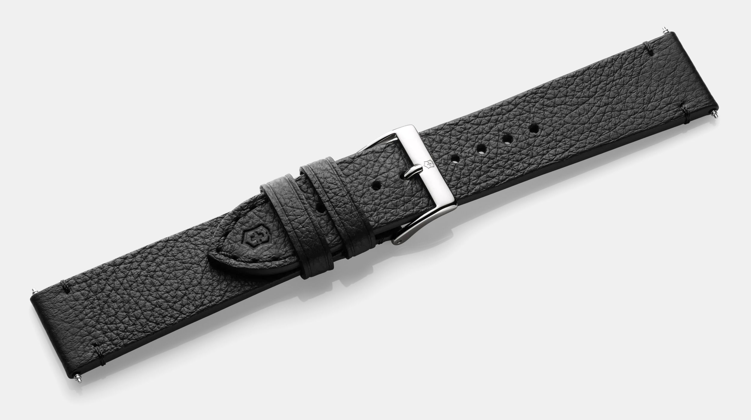 Black leather strap with buckle - 005685