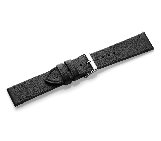 Black leather strap with buckle-005685