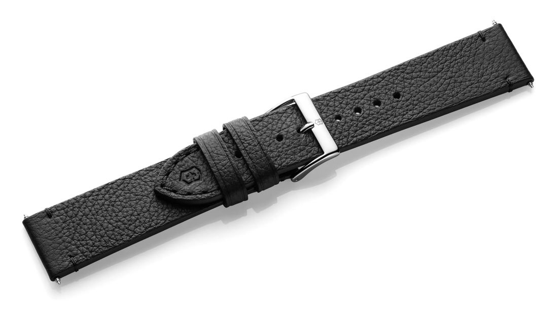 Black leather strap with buckle-005685