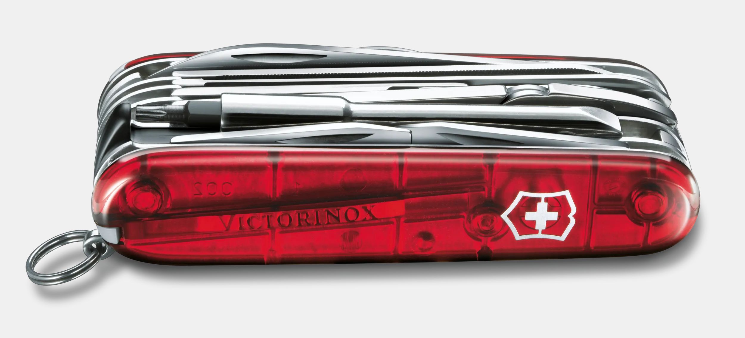 Victorinox Cyber Tool L in red transparent 1.7775.T