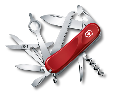  Victorinox Swiss Army Explorer Pocket Knife with Leather  Pouch, Red, 91mm : Folding Camping Knives : Sports & Outdoors