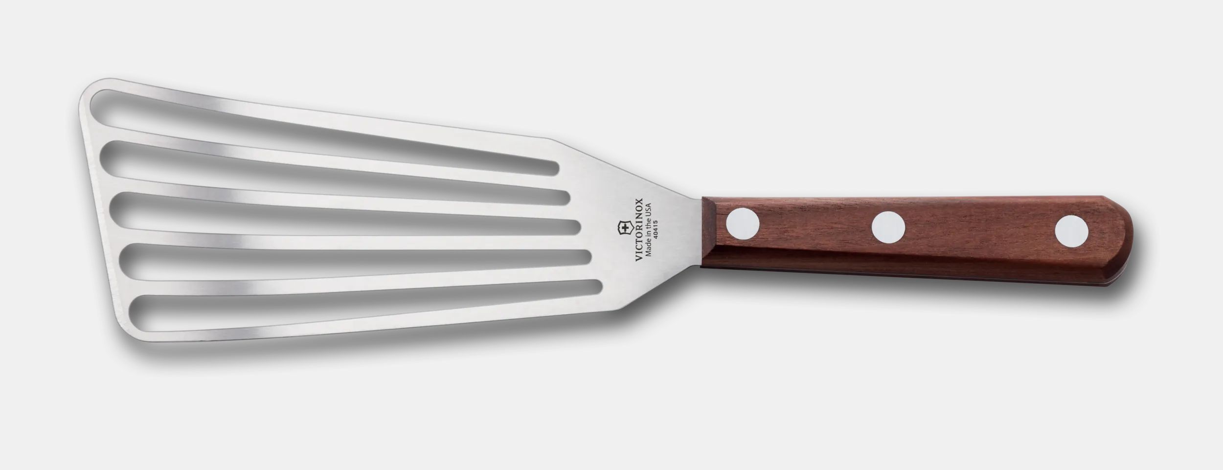 BBQ Accessories Slotted Fish Turner Wood