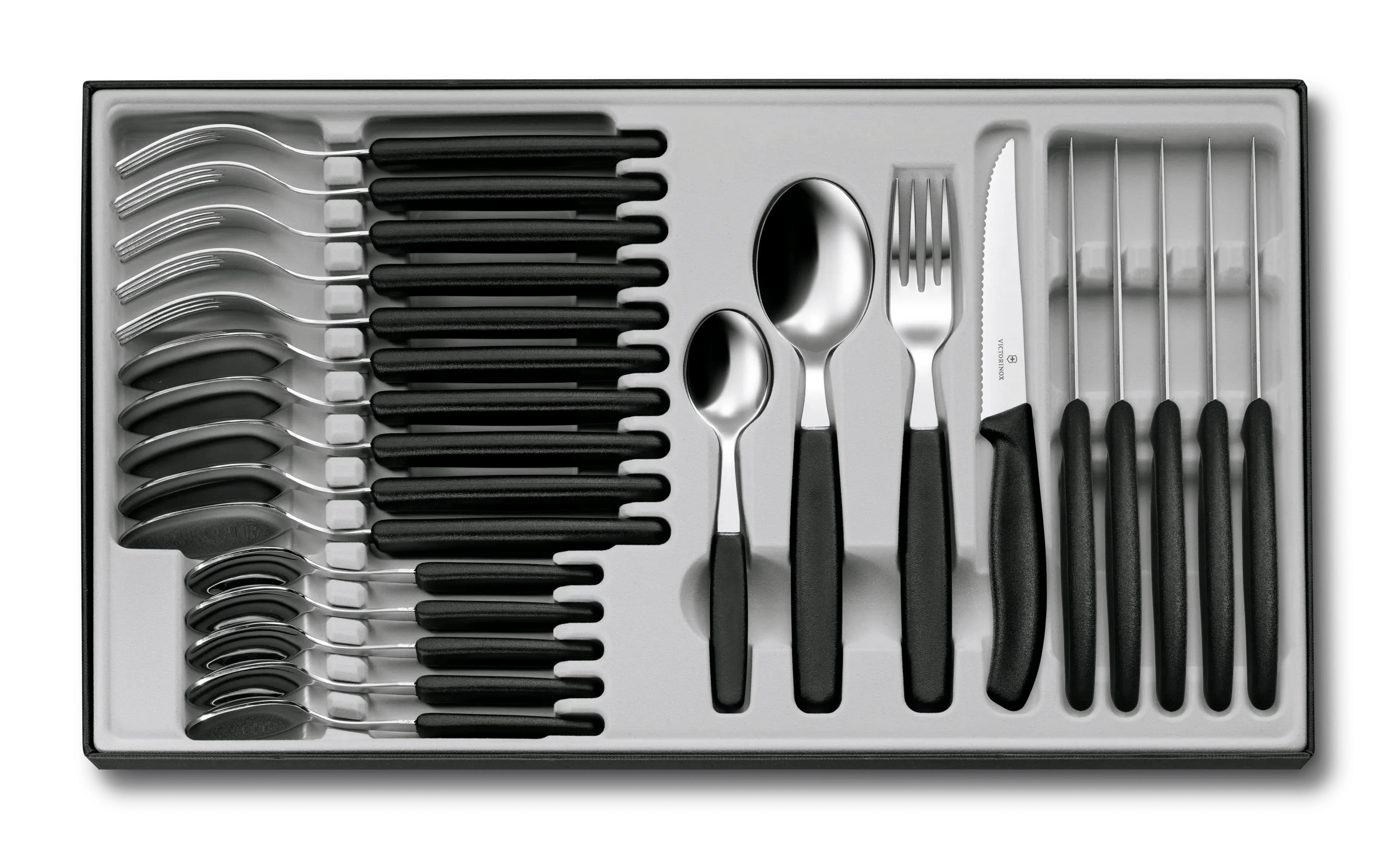 Set 6 Cuchillos Victorinox Negro 11cm 6.7233.6 Para Carne – CASA Y