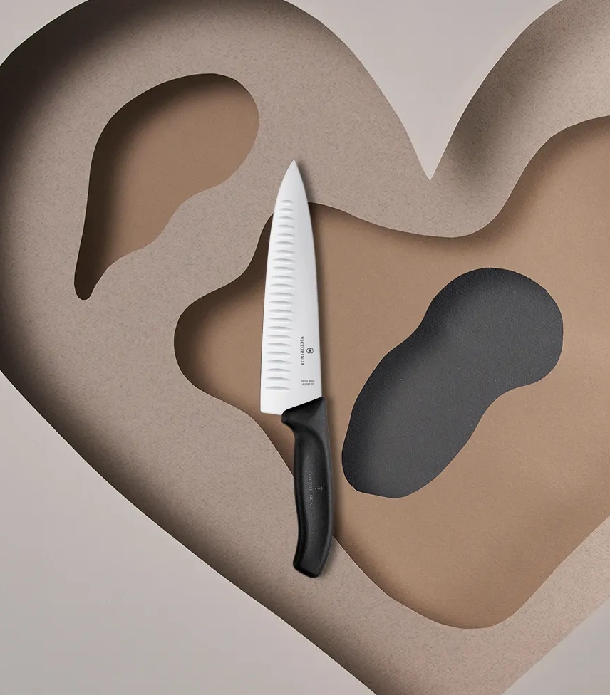 Swiss Classic Chef’s Knife, fluted edge