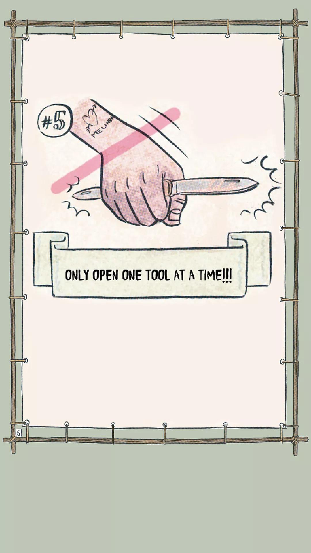 Nie otwieraj więcej niż jednego narzędzia na raz