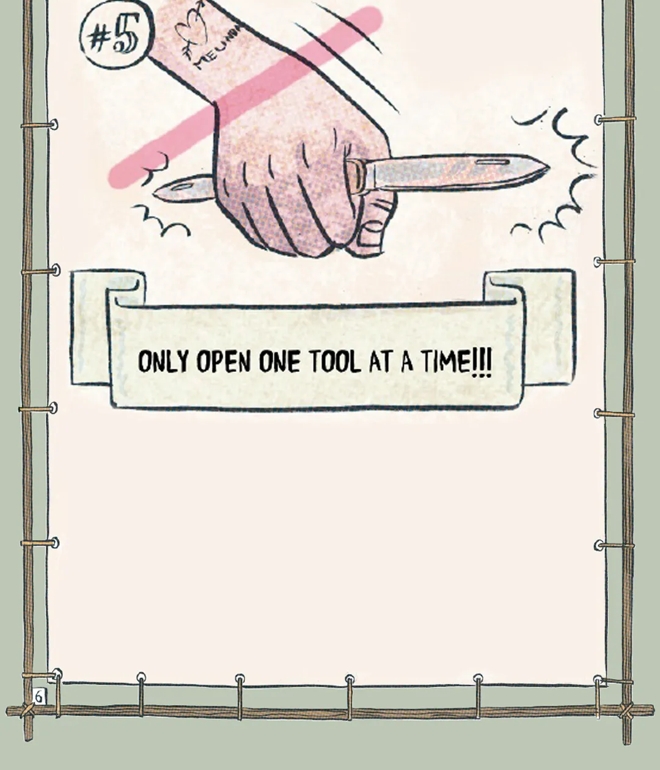 Only open one tool at a time