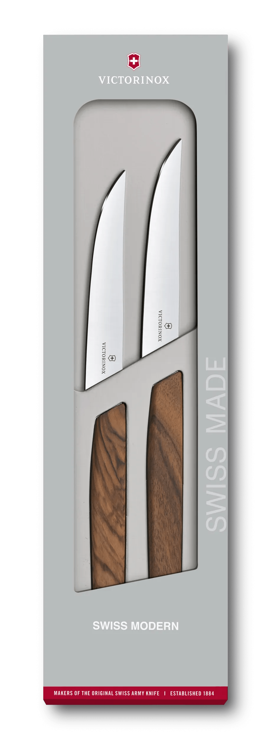 Swiss Modern Steak Knife Set, straight edge-6.9000.12G