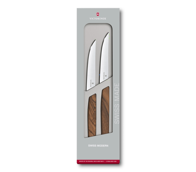 Swiss Modern Steakmesser-Set, gerader Schliff-6.9000.12G