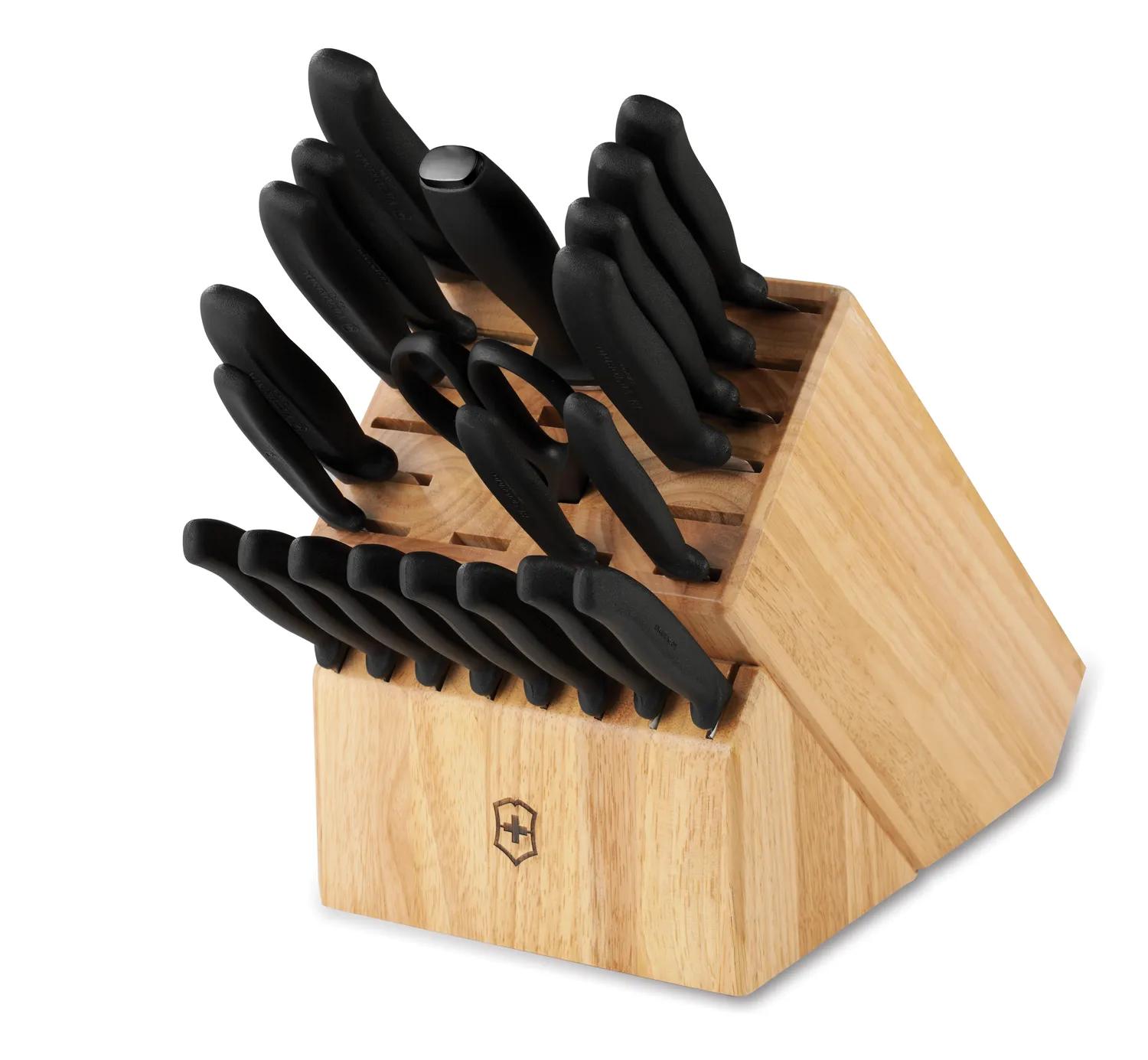 Victorinox knife set with block sale