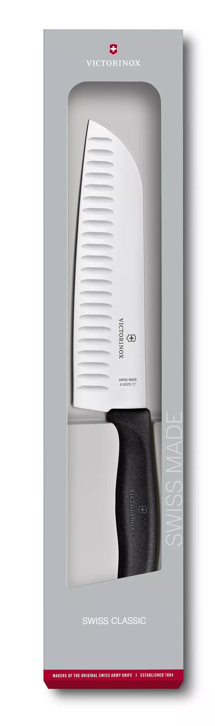 Coltello Santoku Swiss Classic, lama alveolata - 6.8523.17G