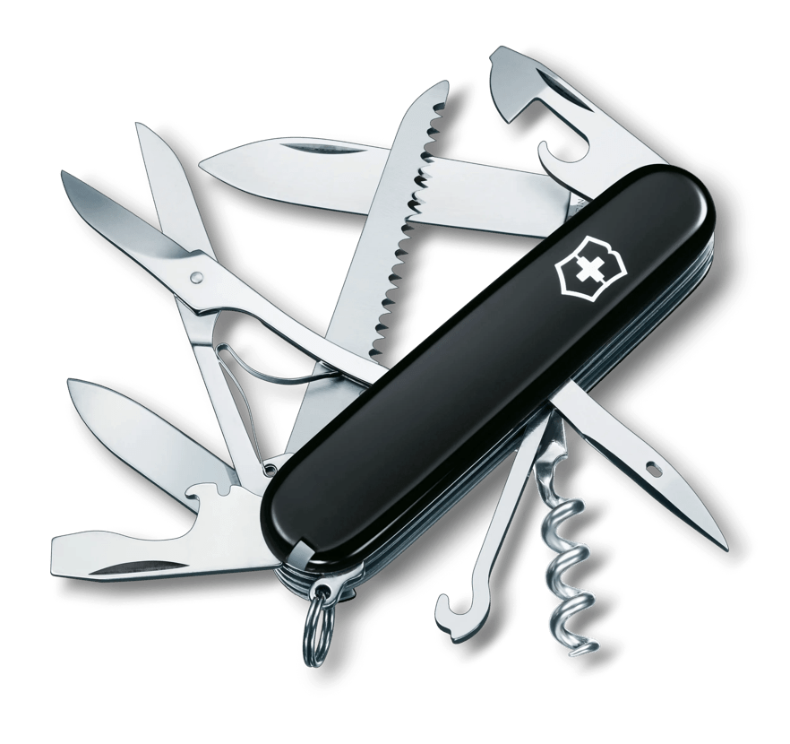 Victorinox Huntsman, Swiss pocket knife, black 1.3713.3