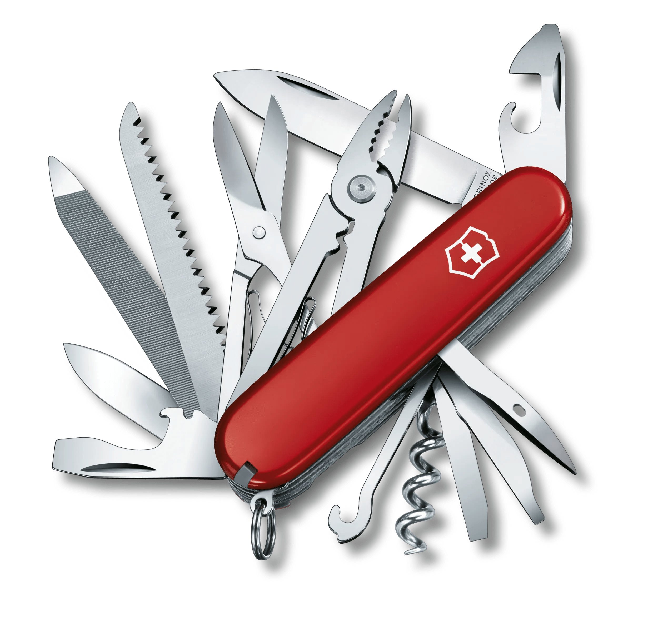 Navaja Suiza Victorinox Fieldmaster Roja Con 15 Usos 91mm Color Rojo