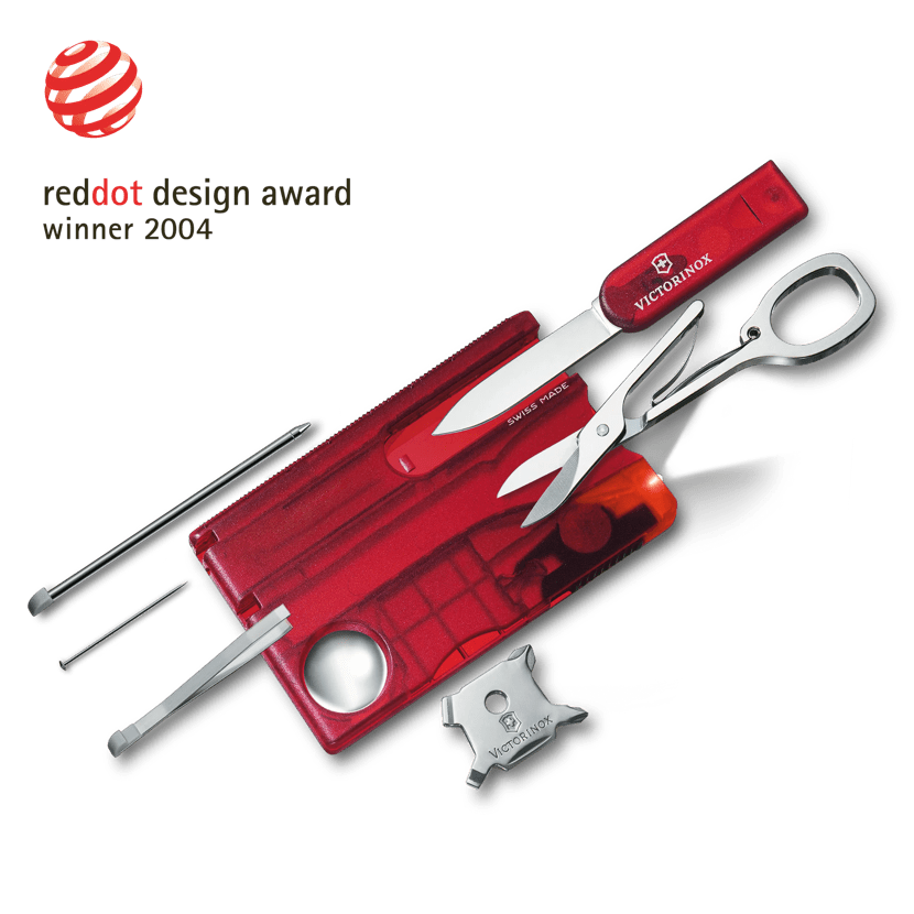 Victorinox Swiss Card Lite in red transparent 0.7300.T