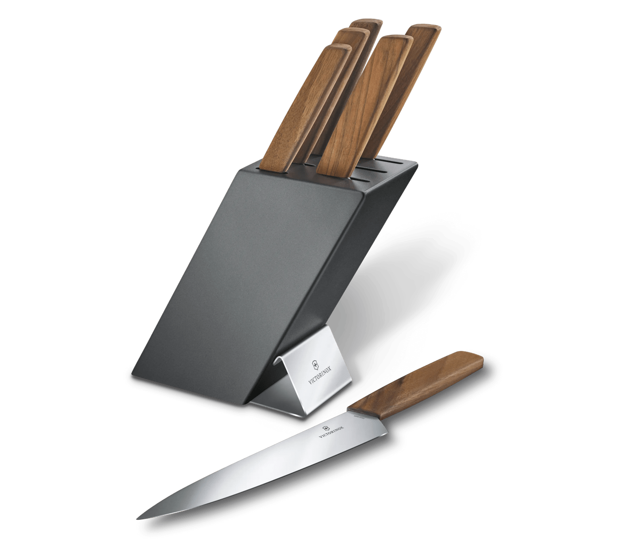 Modern Knife Block, 6 Pieces - null