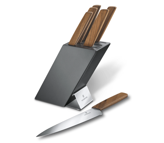 Swiss Modern Knife Block, 6 Pieces-6.7186.6