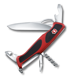 Victorinox Ranger 58 Hunter Grip in red black 0.9683.MC