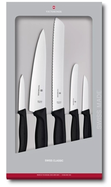 Victorinox Fish Fillet Kit Stainless Steel Black Fibrox Knife Set with  Nylon Roll For Sale