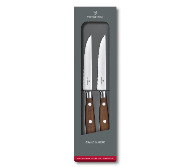 Grand Maître Wood Steak Knife Set, wavy edge-7.7240.2W