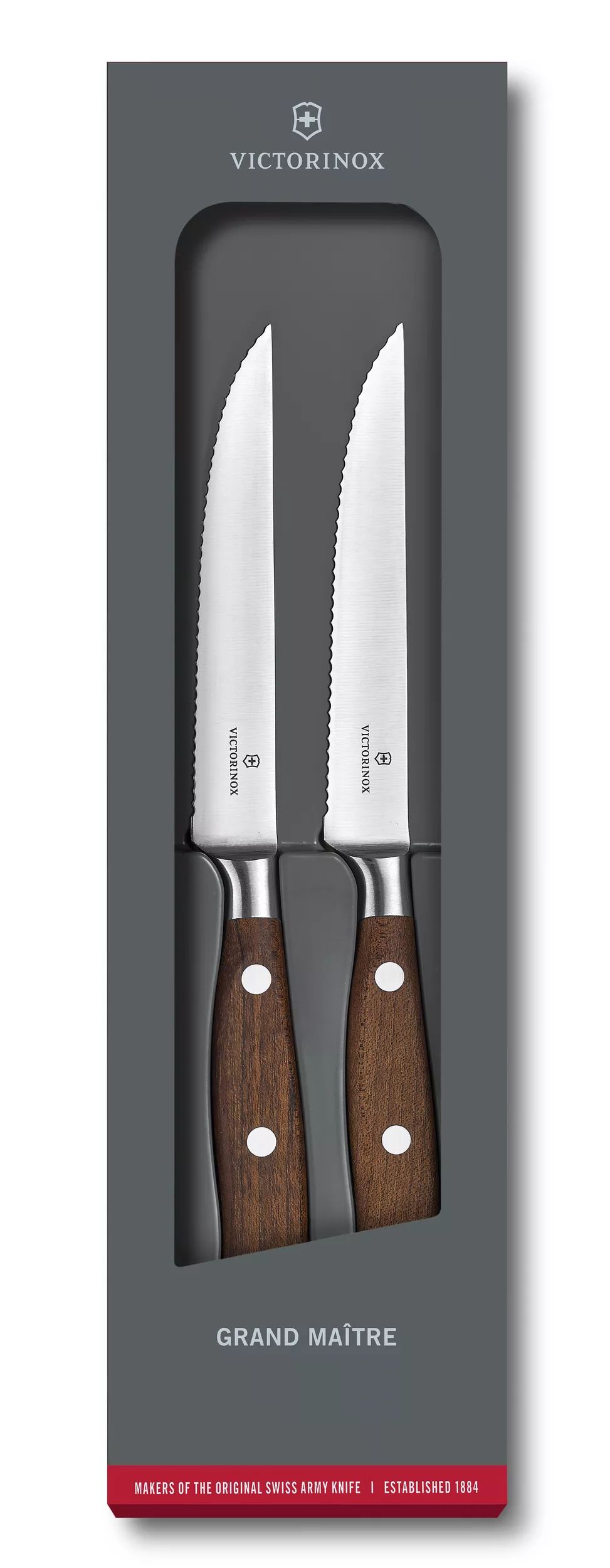 Juego de cuchillos Grand Maître Wood para bistec-7.7240.2W