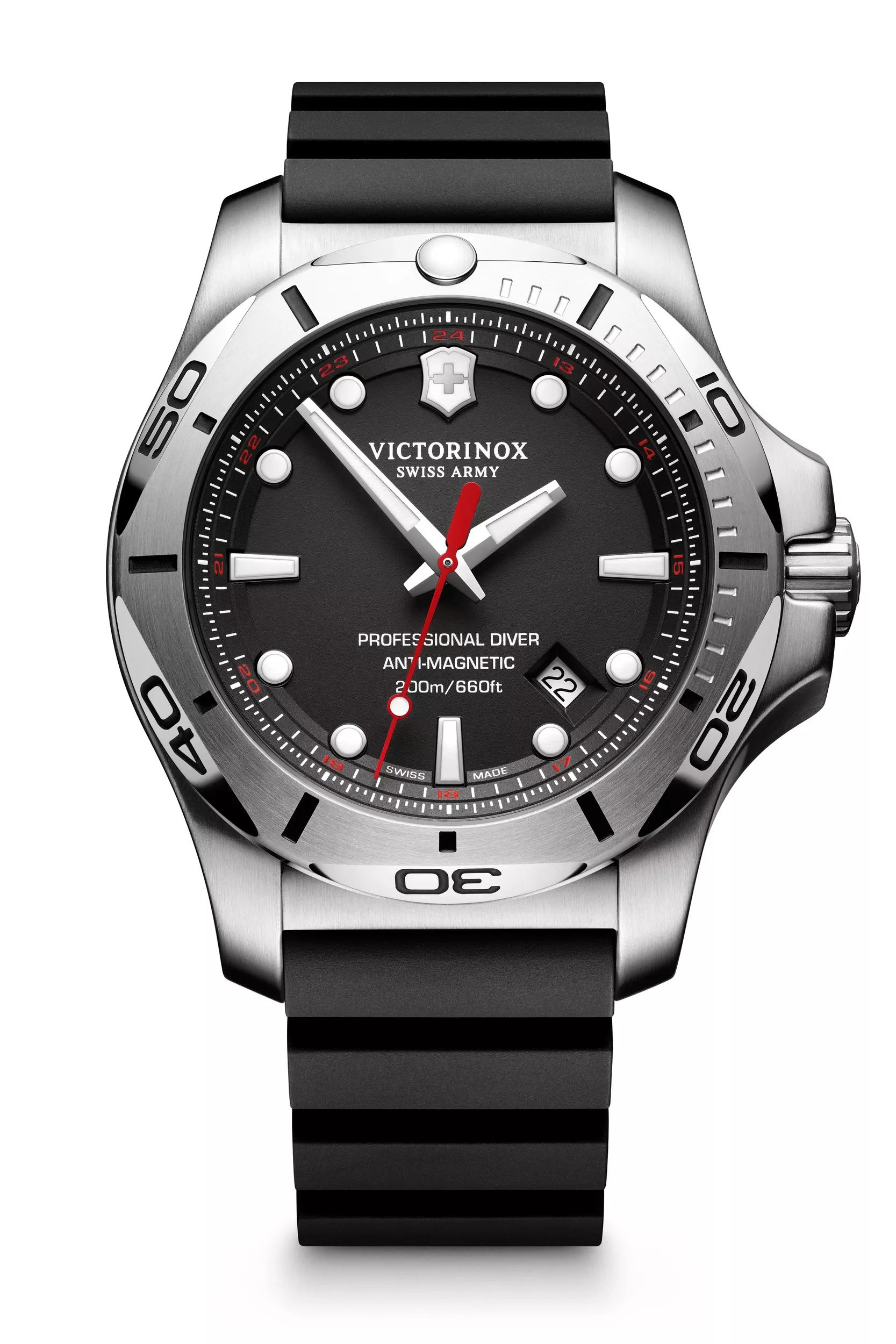 ケース素材ステンレス鋼Victorinox 腕時計 241736 赤ダイアル プロダイバー ウォッチ