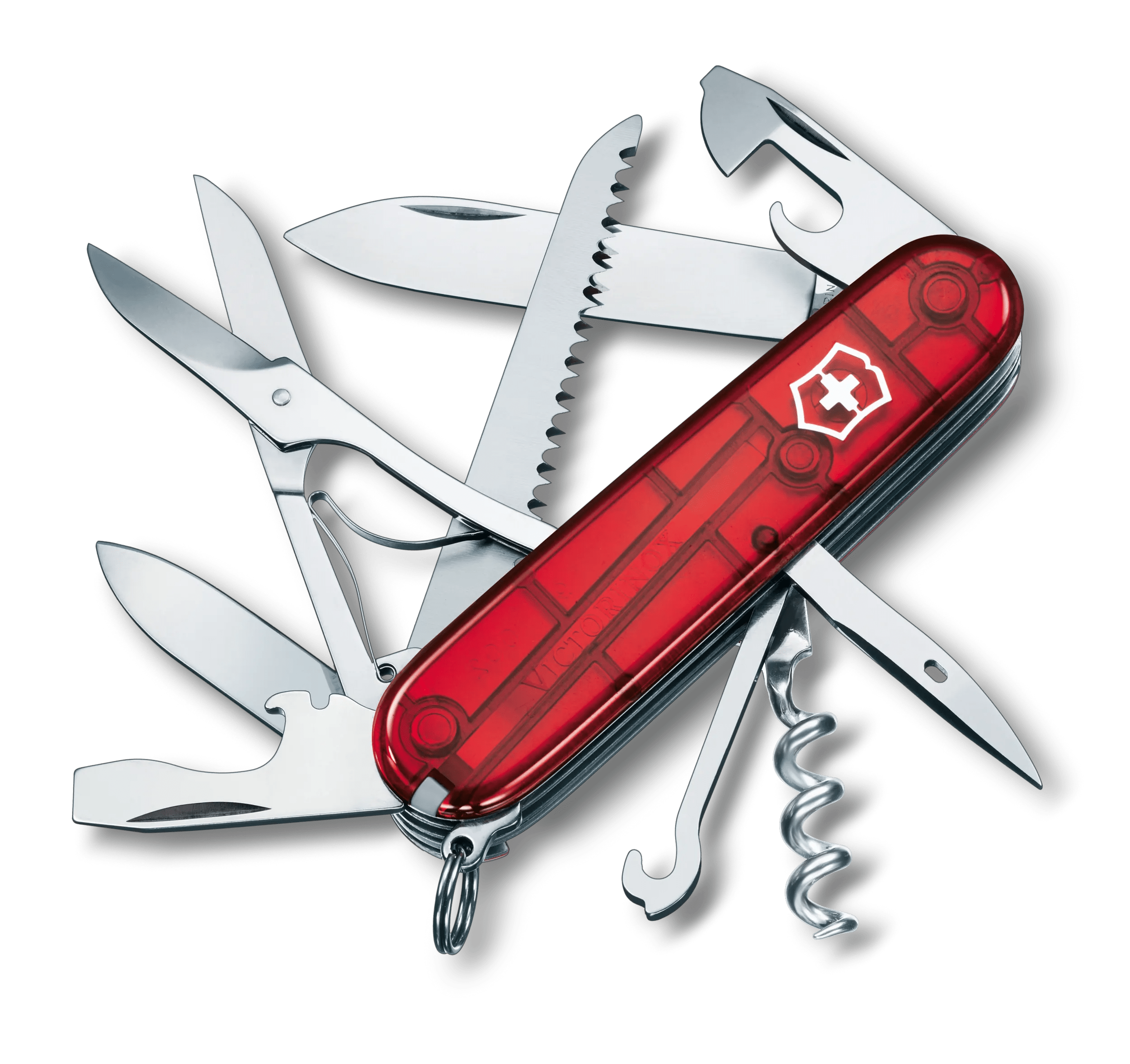  Victorinox Huntsman Wood Swiss Army Knife, Medium, Camping  Pocket Knives, Multi Tool, 13 Functions, Large Blade, Saw, Wood : Home &  Kitchen