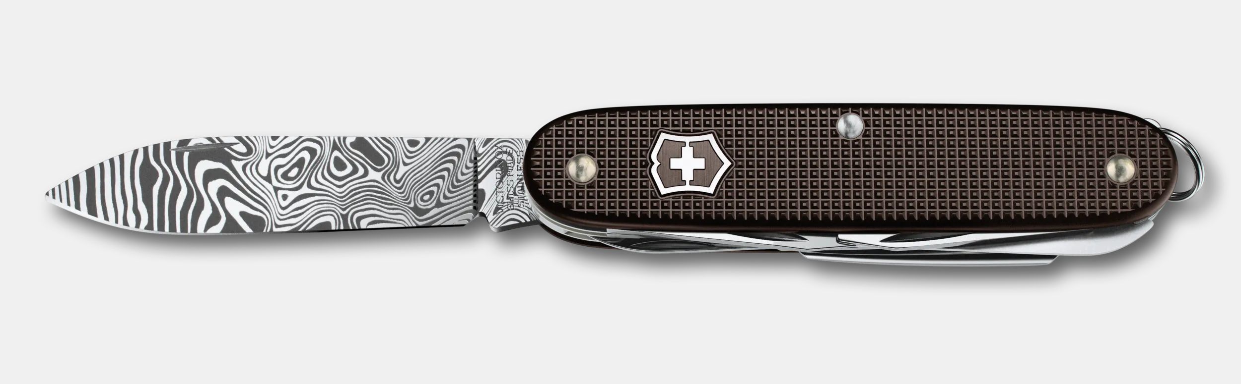 Victorinox Farmer X Alox Damast Limited Edition 2024 in Dark Brown 0.8271.J24