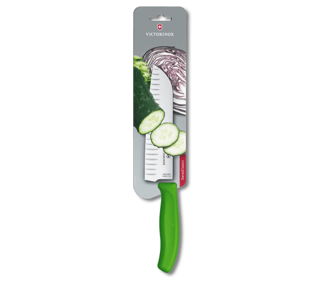 Cuchillo Santoku Swiss Classic con filo con alvéolos-6.8526.17L4B